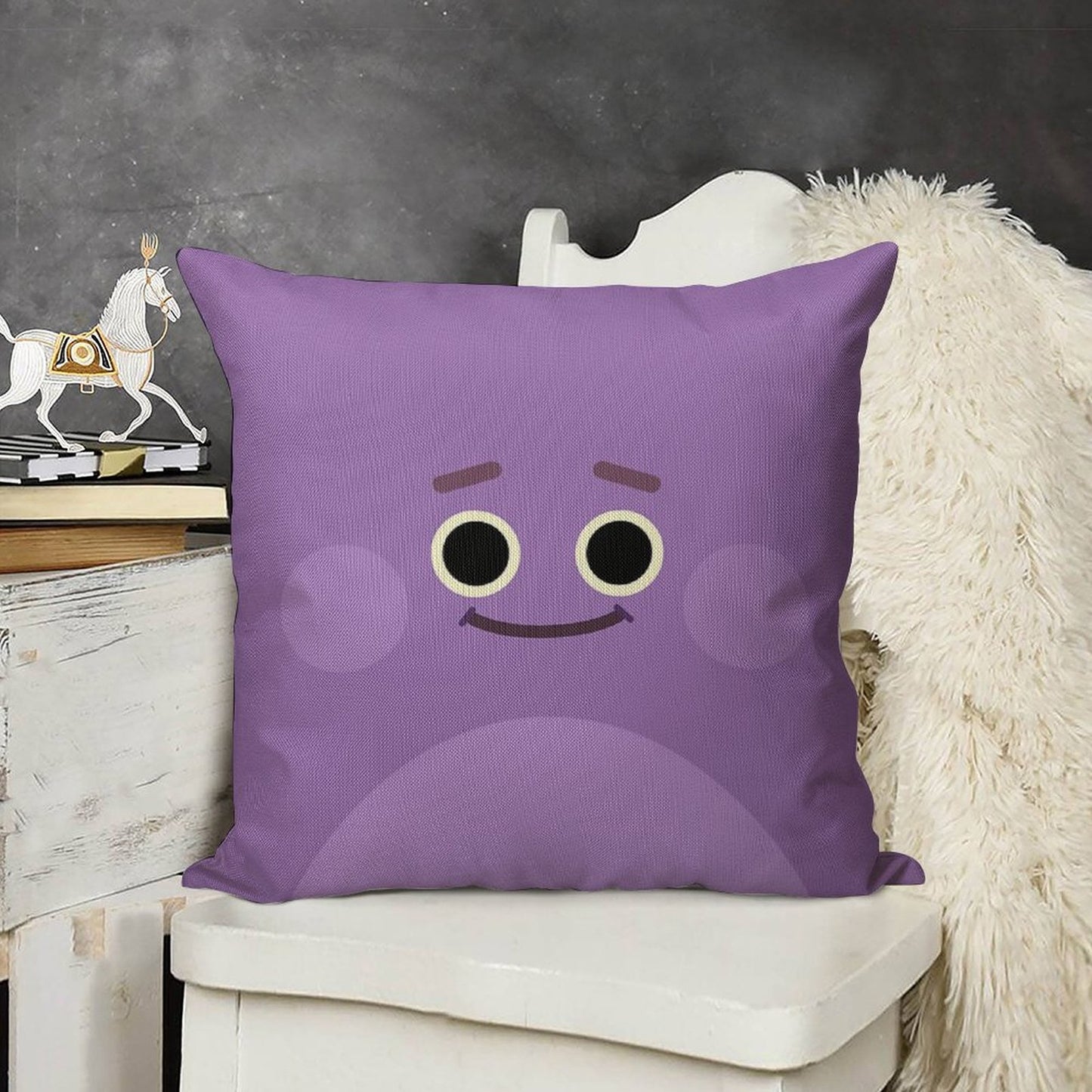 Bumble Nums  Humble Linen Throw Pillow Cover