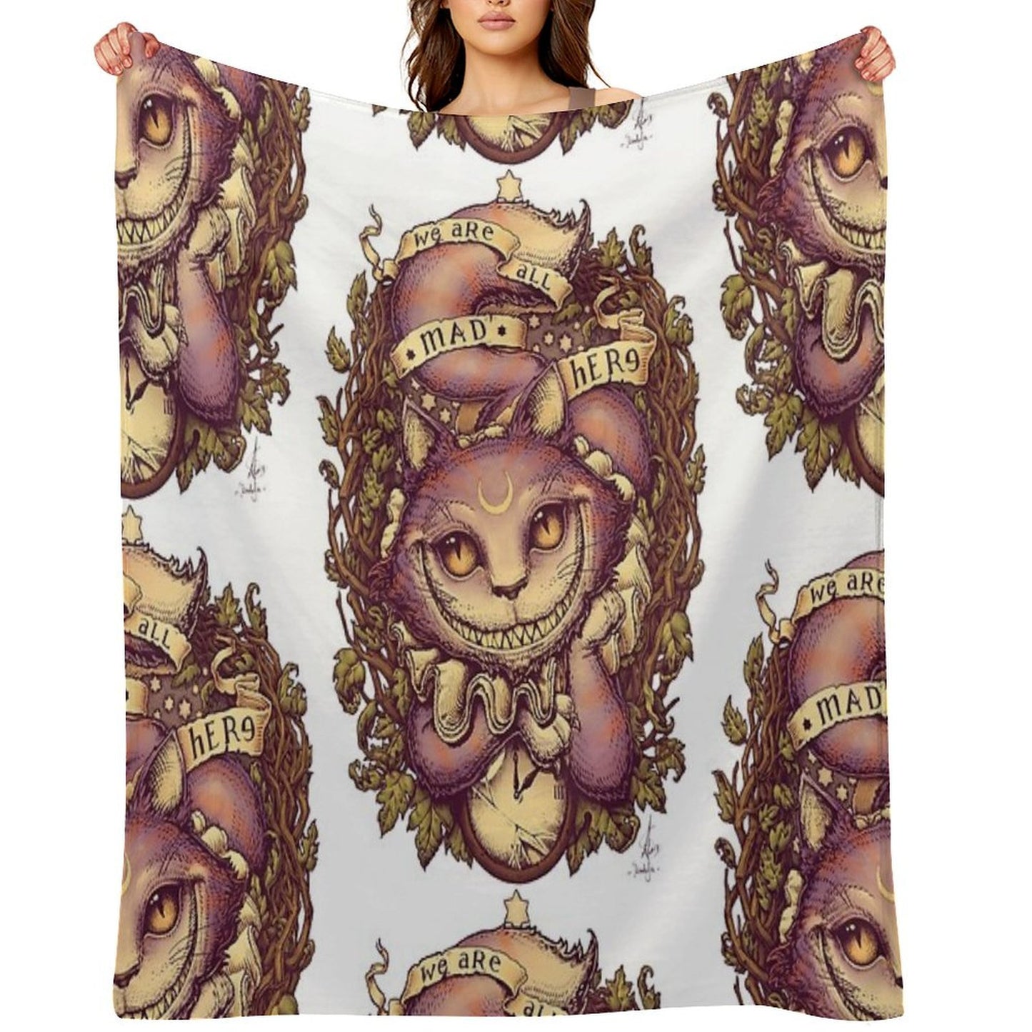 CHESHIRE CAT Throw Blanket