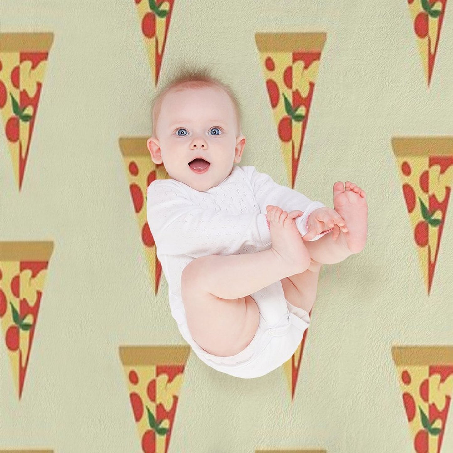 Pepperoni Pizza And Margherita Pizza Throw Blanket