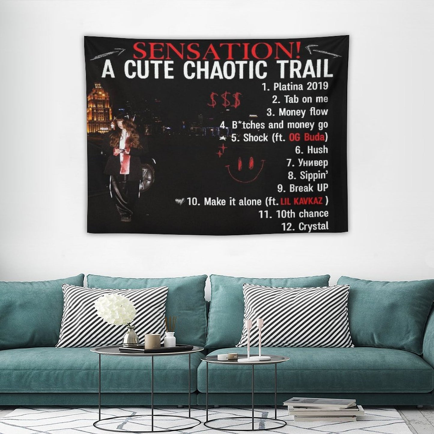 SENSATION! A Cute Chaotic Trail Tapestry