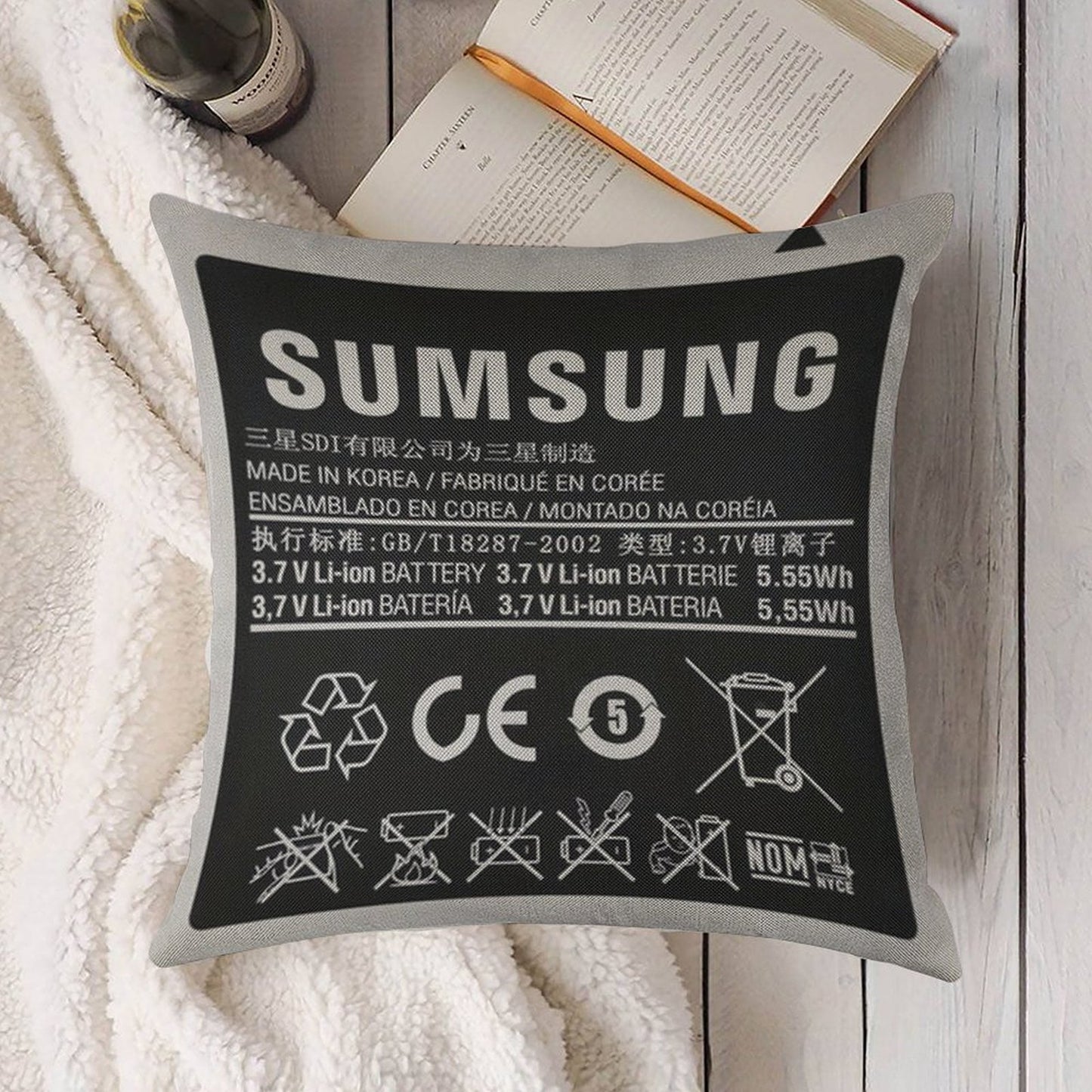 Forbidden Pillow Linen Throw Pillow Cover