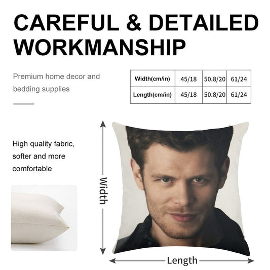 Hardest Original  Klaus Linen Throw Pillow Cover