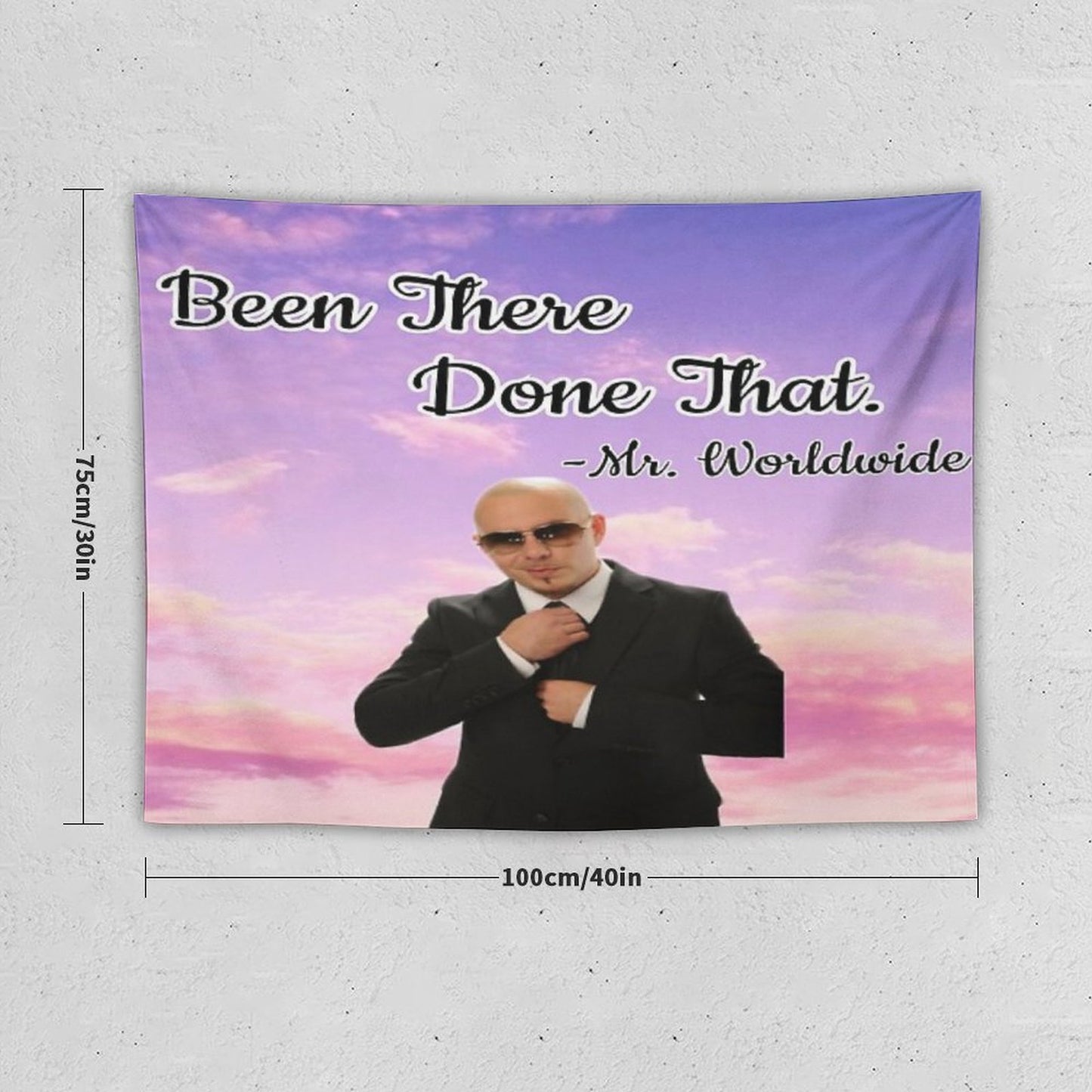 Mr Worldwide Tapestry for Maddie Tapestry
