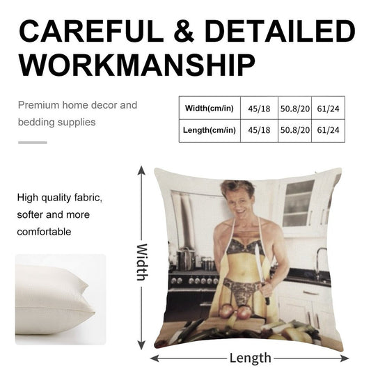 Sexy Gordon Ramsay Linen Throw Pillow Cover