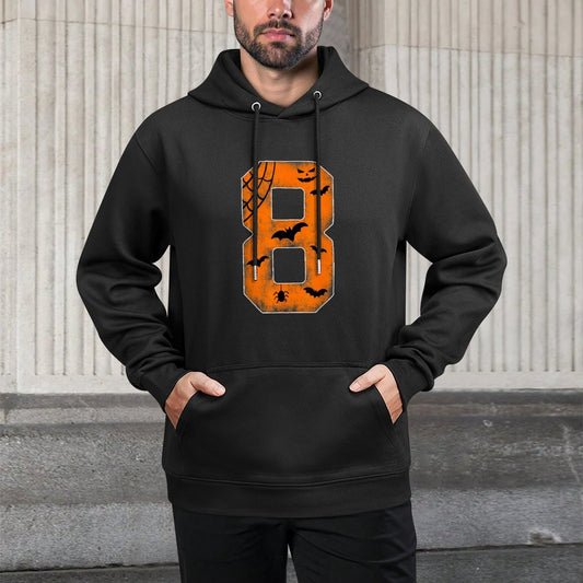 Number 8 8th Birthday Boy Eight Halloween Happy Birthday Versatile Streetwear Hoodie