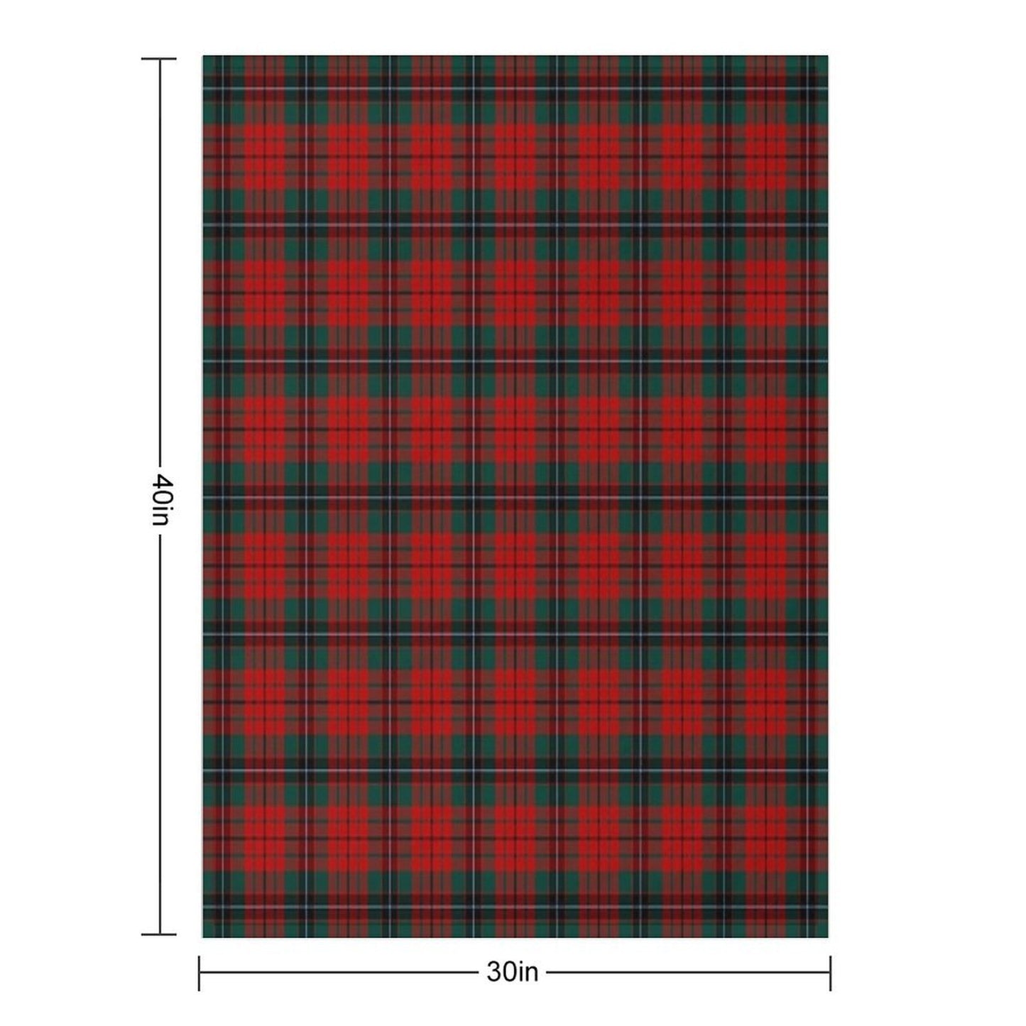Clan Nicolson Tartan Throw Blanket