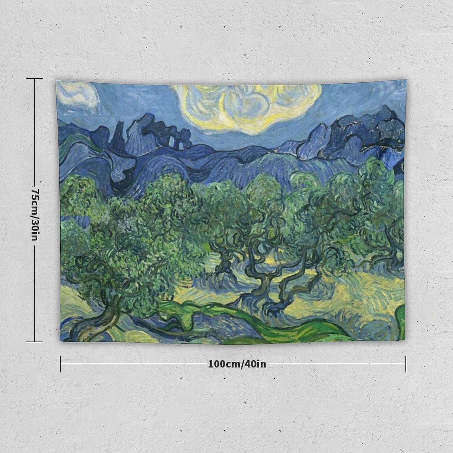 The Olive Trees by Vincent Van Gogh Tapestry