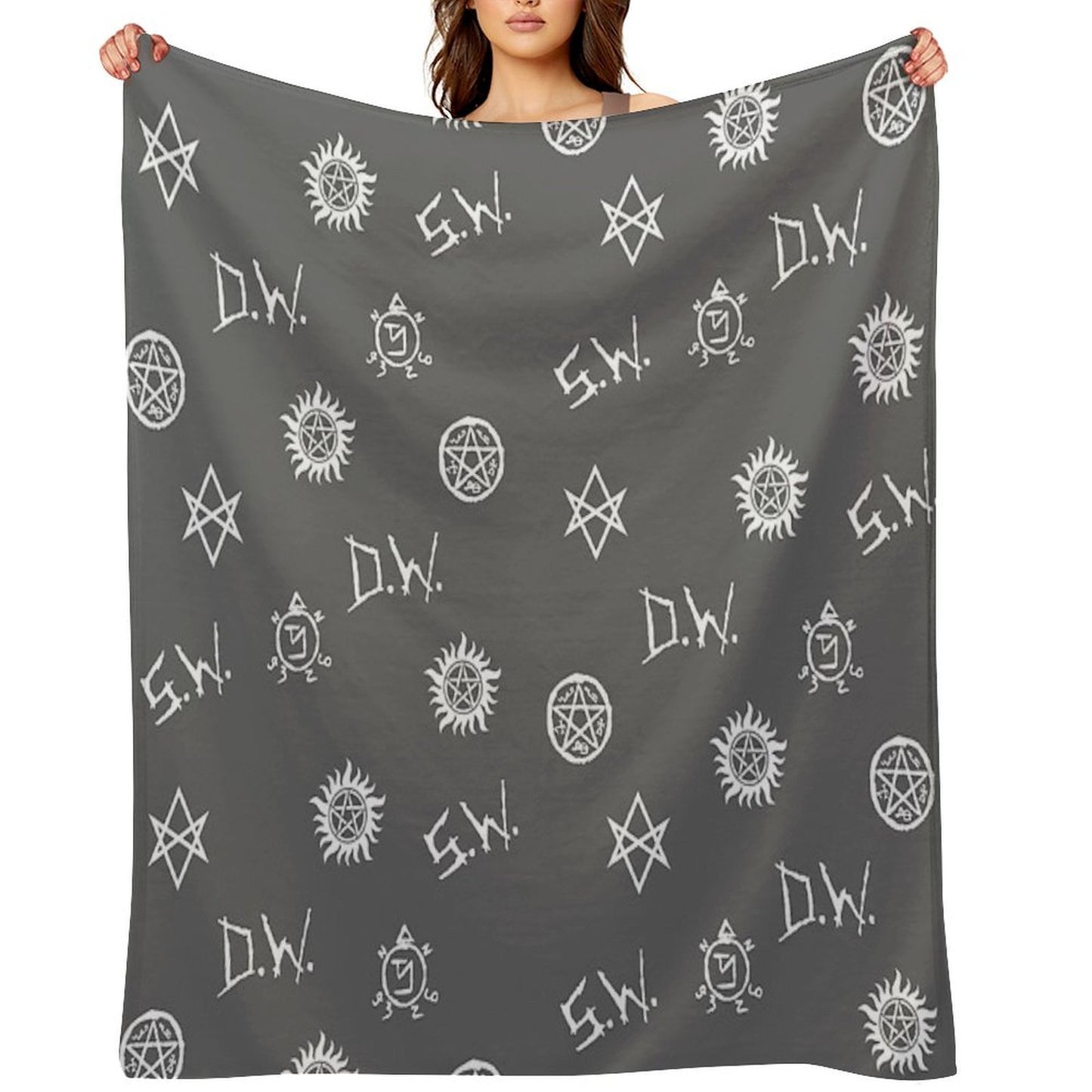 Supernatural Symbols Throw Blanket