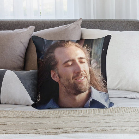 Nicolas Cage Soft Anti-Pilling Throw Pillow