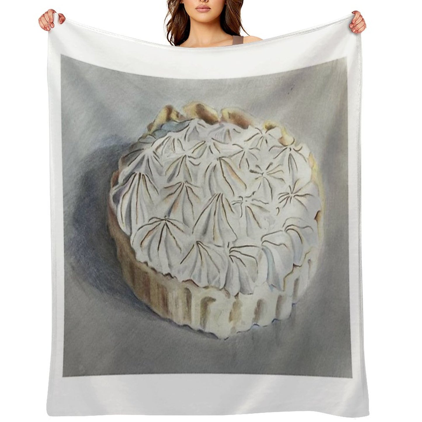 Lemon Meringue Pie Throw Blanket