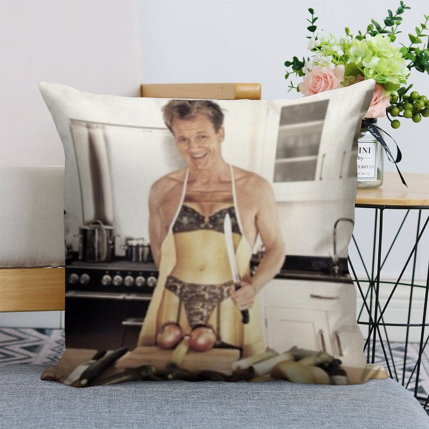 Sexy Gordon Ramsay Linen Throw Pillow Cover