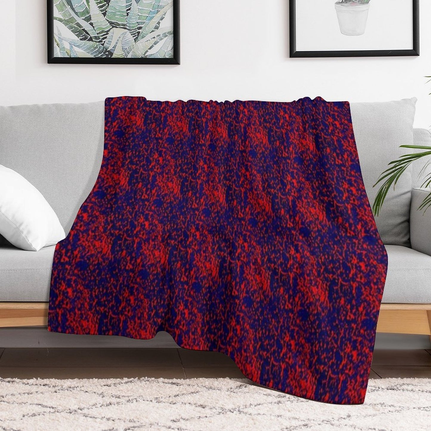 Fireblu Texture Throw Blanket