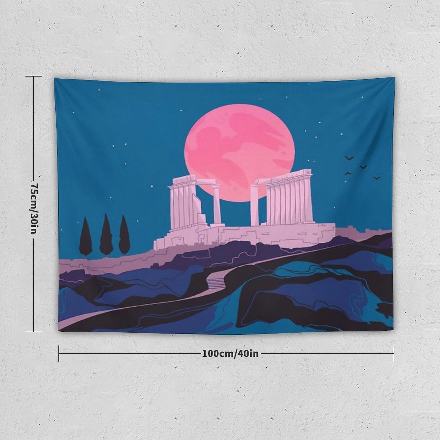 Temple of Poseidon at Sounion Tapestry