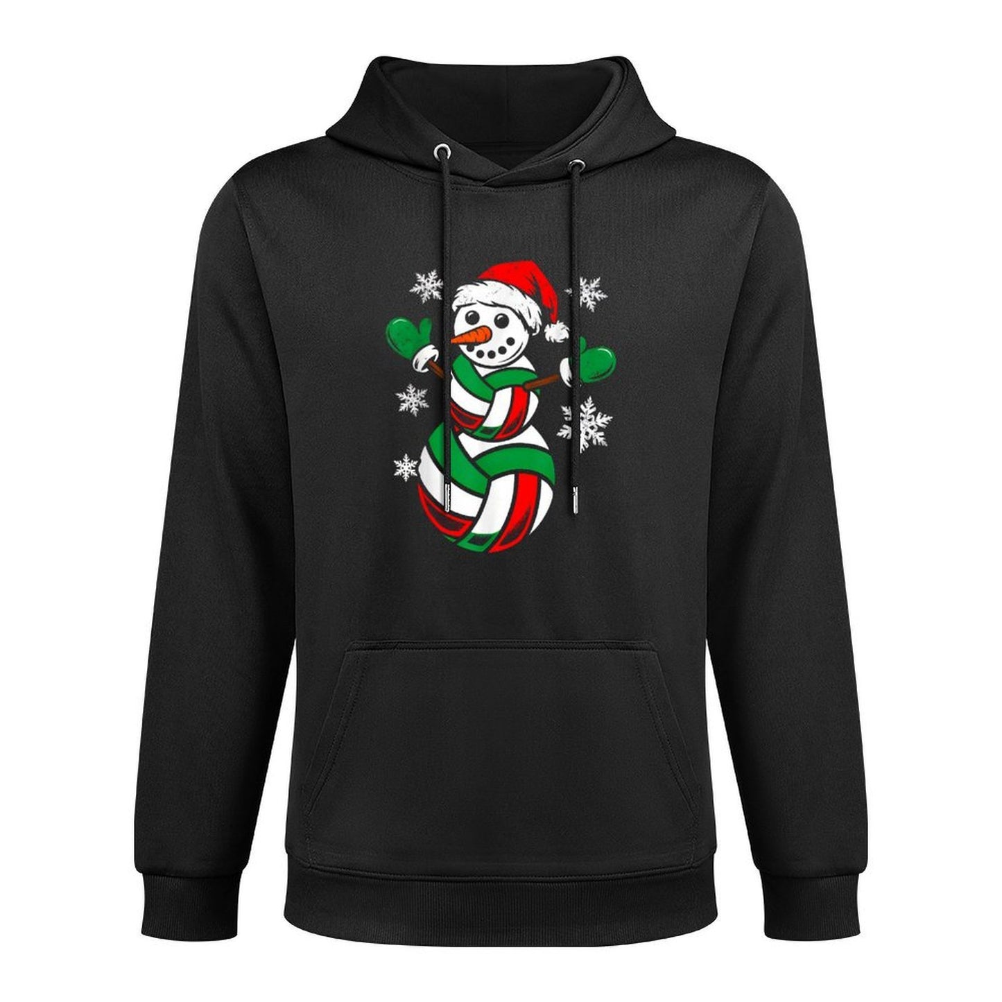 Volleyball Santa Hat Snowman Xmas Funny Volleyball Christmas Layering Staple Hoodie