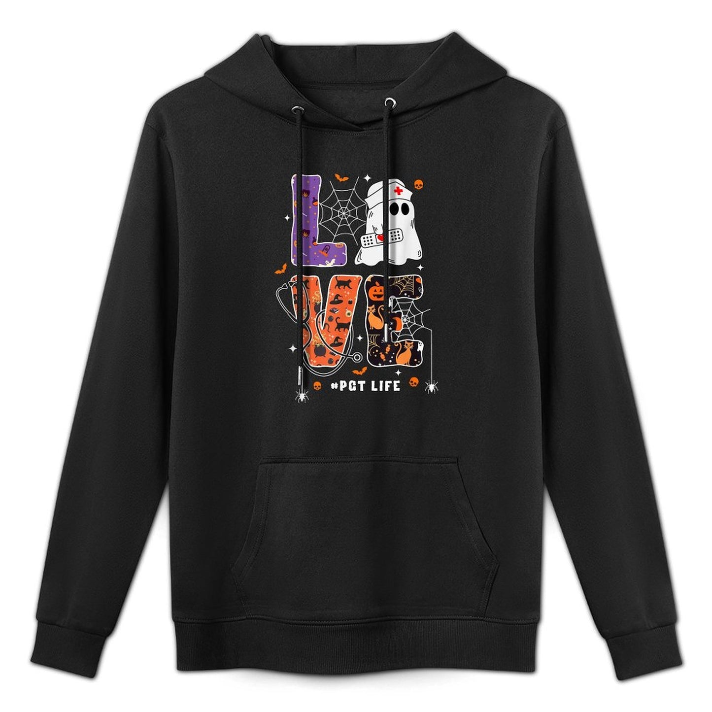 Love Patient Care Technician - PCT Nurse Life Halloween Customizable Surface Hoodie