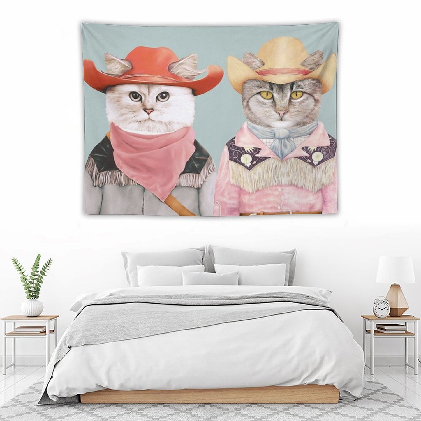 Cowboy Cats Tapestry