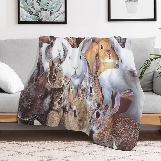 Rabbits Throw Blanket