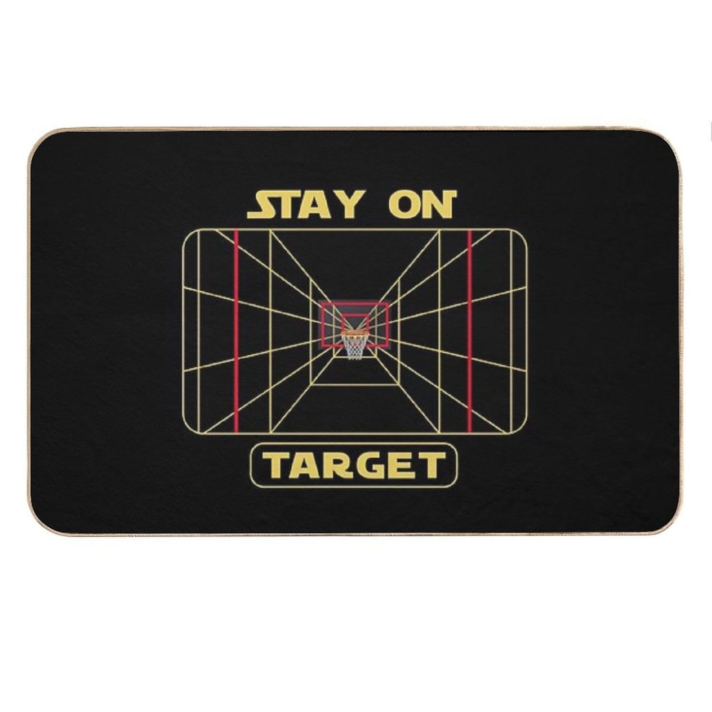 Stay on Target - Basketball Hoop Bath Mat