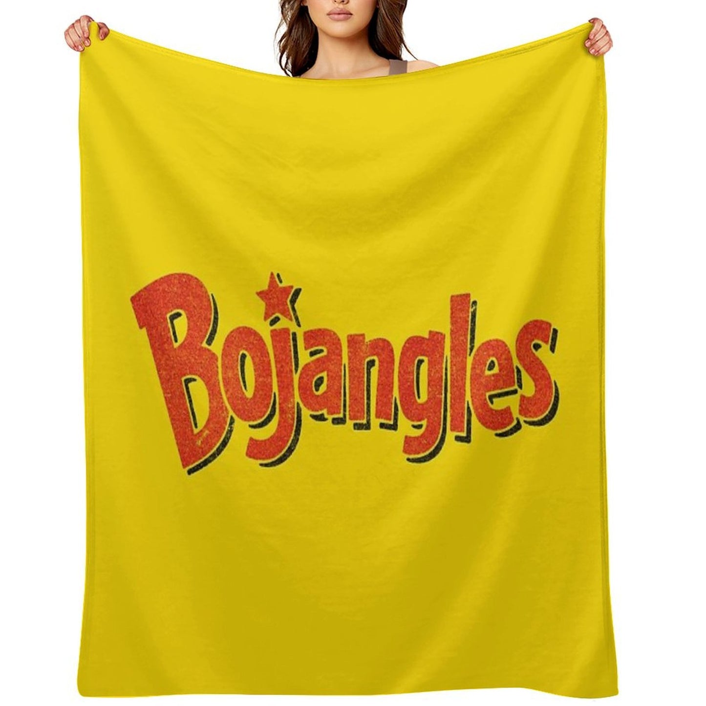 Bojangles - Vintage Faded Texture Logo Throw Blanket