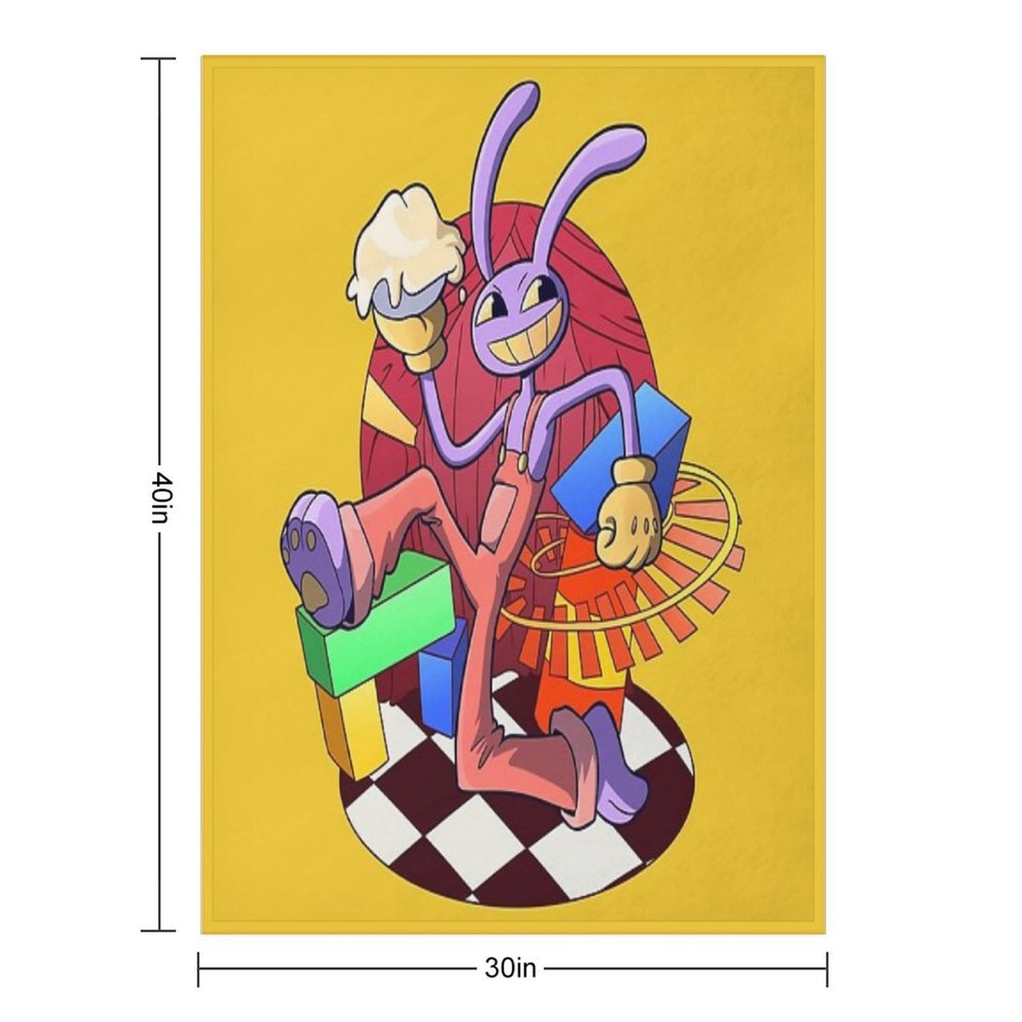 The Amazing Digital Circus - Jax Throw Blanket
