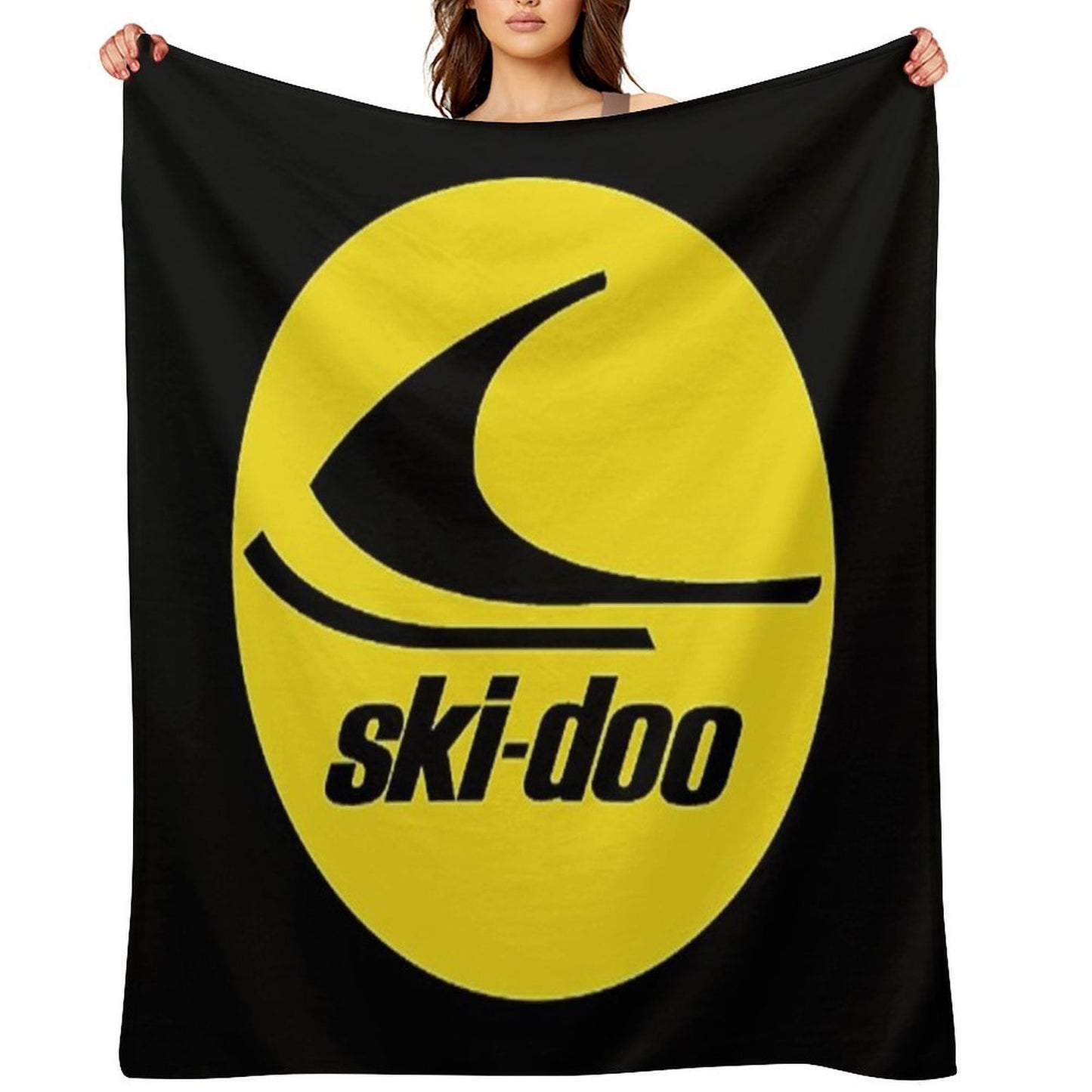 Ski Doo Vintage Snowmobiles Throw Blanket Throw Blanket