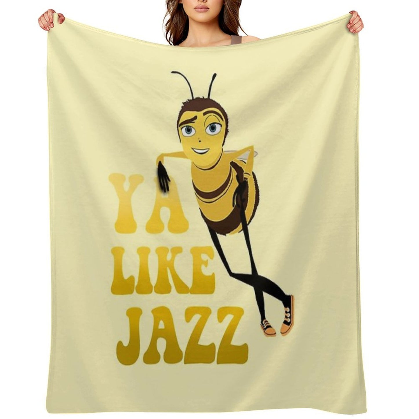 Ya Like Jazz The Bee Movie Throw Blanket