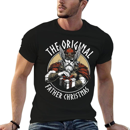 Odin The Original Father Christmas Fade-proof Color T-Shirt