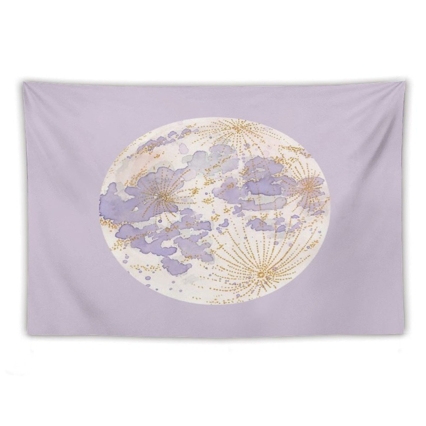 Lavendar Peach Moon Tapestry