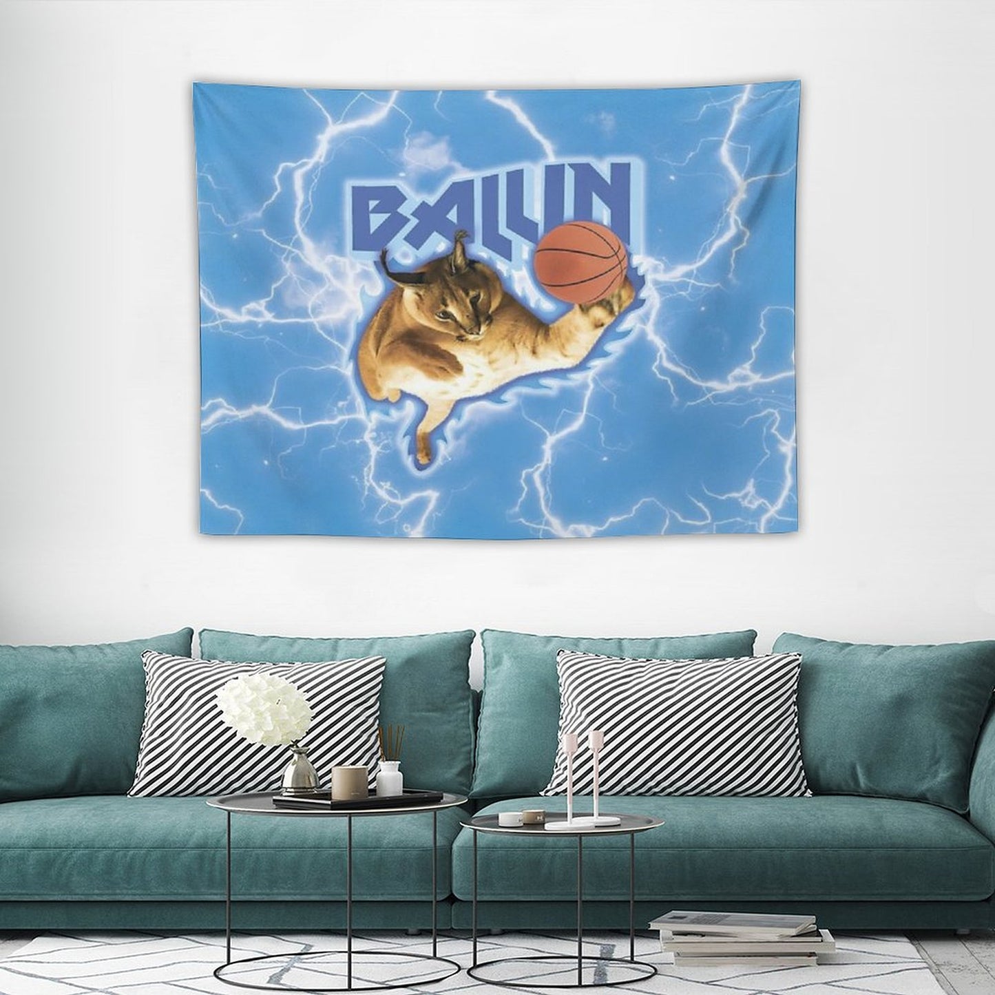 BIG FLOPPA BALLING FLAG Tapestry