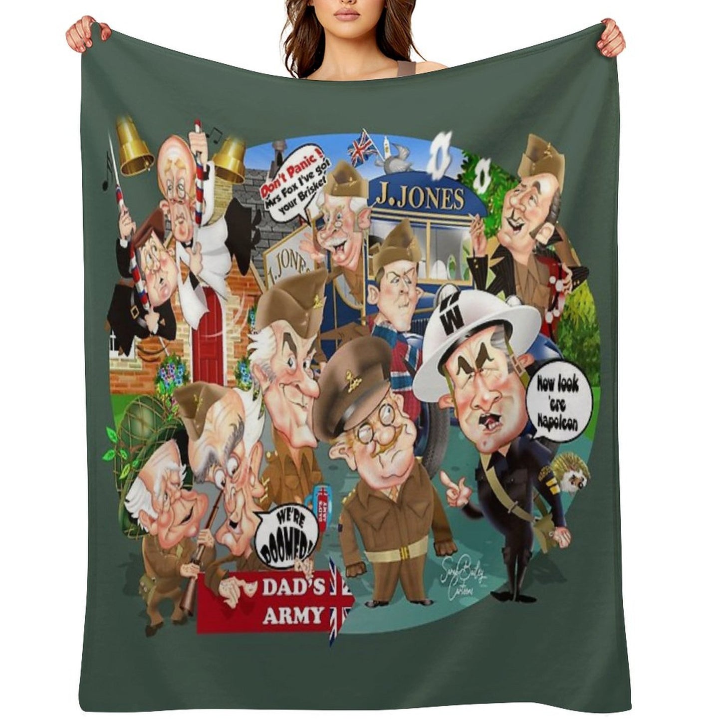 Dads Army Collective Throw Blanket