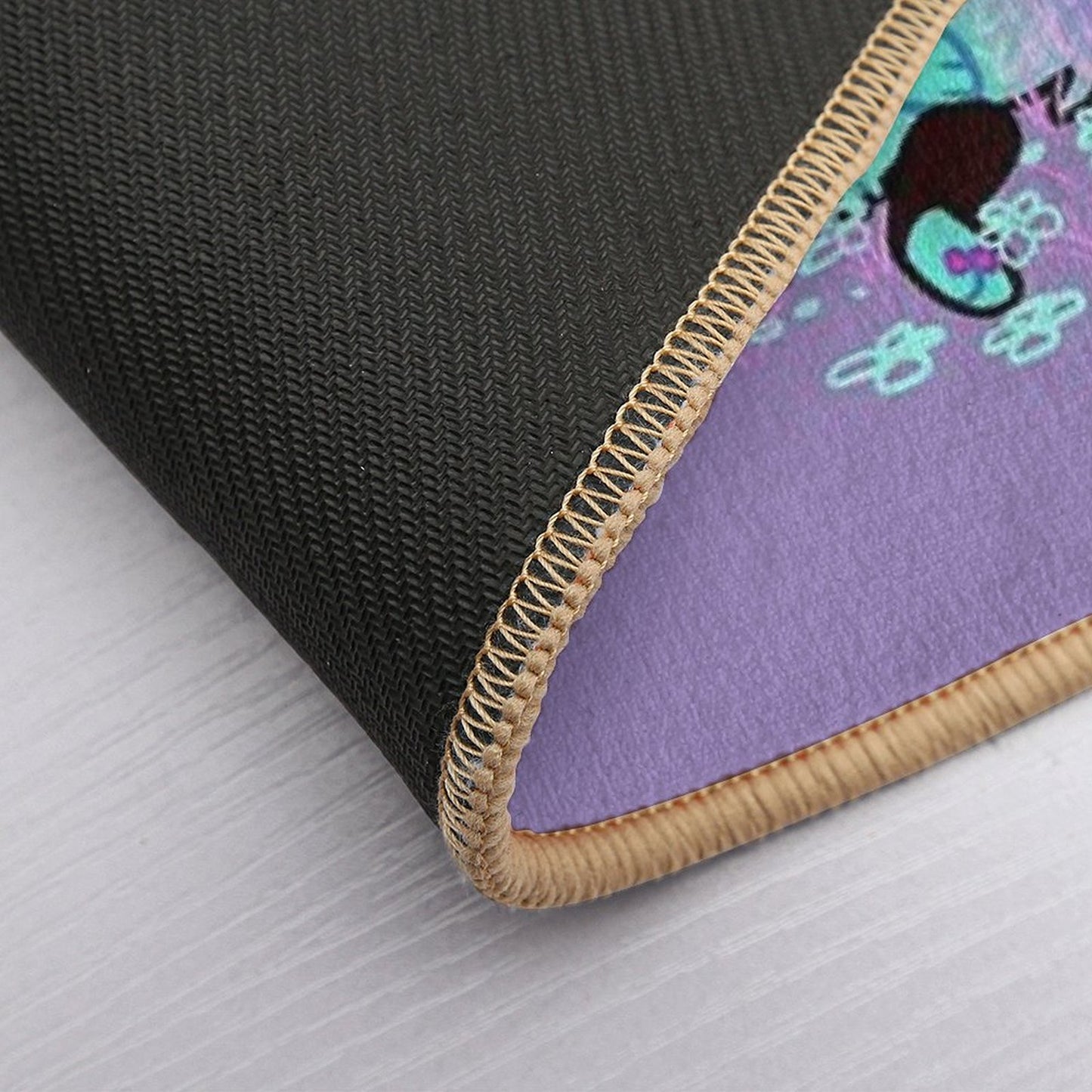Your Existence Neon Sleepy Kitty Bath Mat
