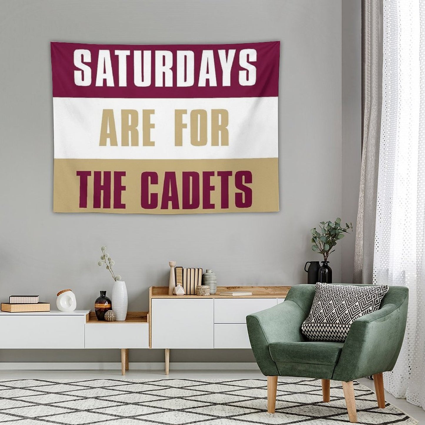 Saturdays Are for The Cadets, Norwich University – The Military College of Vermont Tapestry