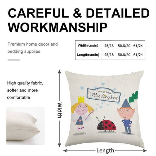 Ben And Holly Linen Throw Pillow Cover