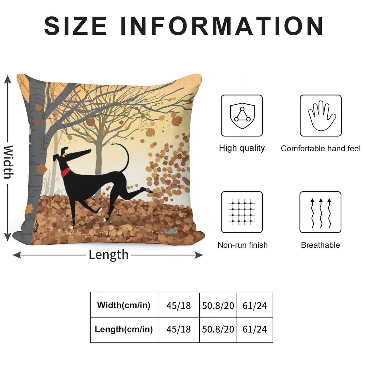 Autumn Hound Soft Anti-Pilling Throw Pillow