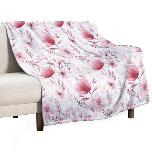 Floral Freshness Throw Blanket