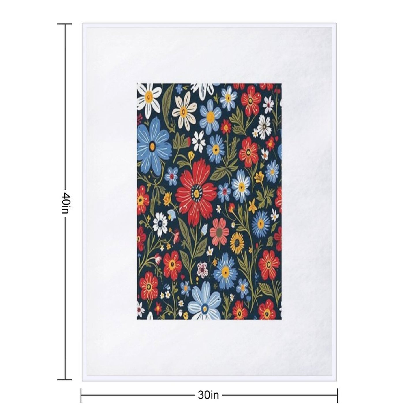 Floral Pattern 3 Throw Blanket