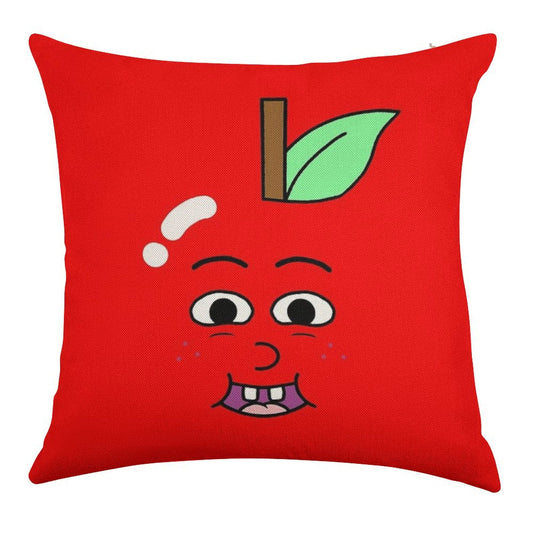 APPLE AND ONION - APPLE Linen Throw Pillow Cover