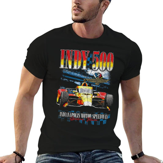 Indy 500 Indianapolis Motor Speedway Distressed Retro Poster  Versatile T-Shirt