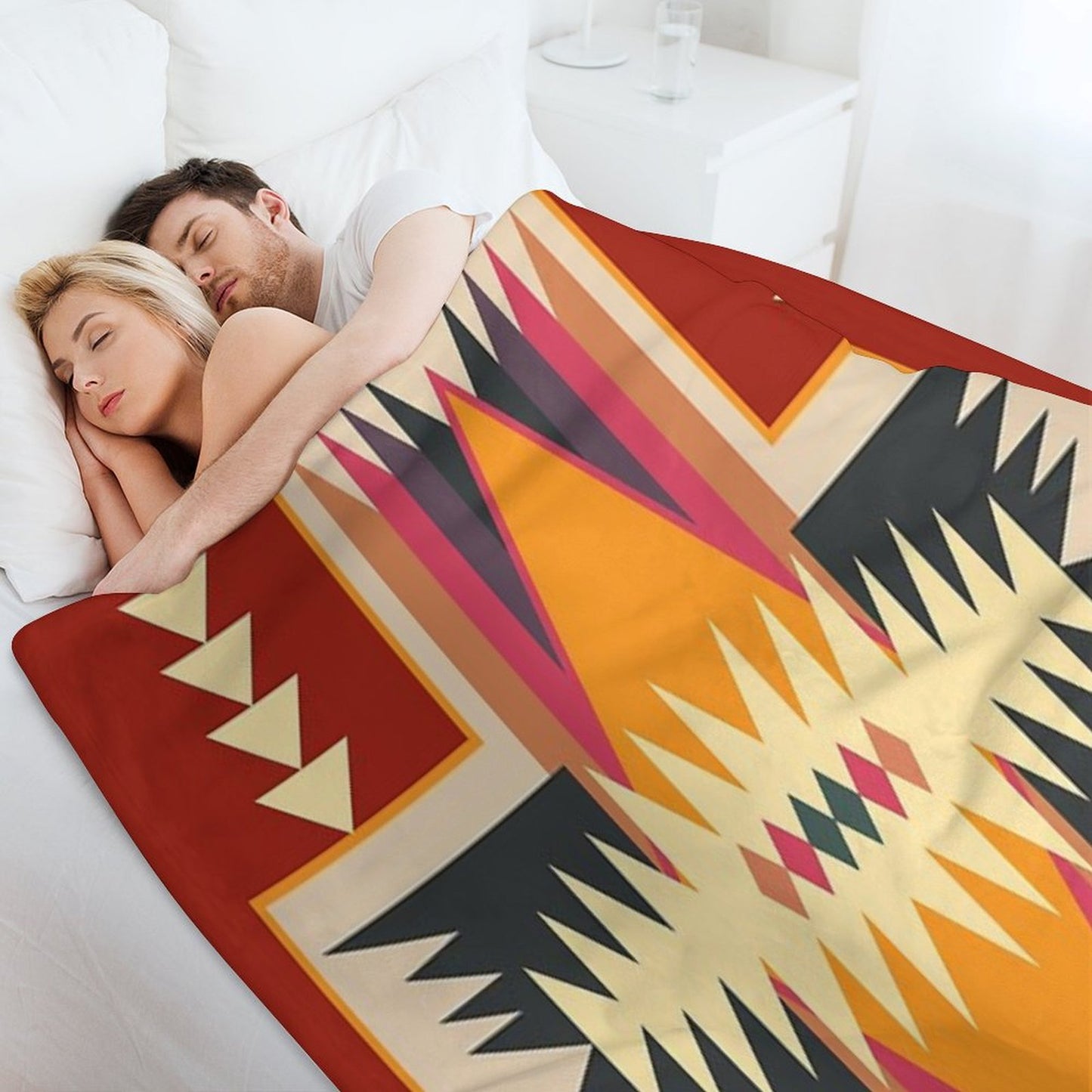 Navajo Design Eight Throw Blanket