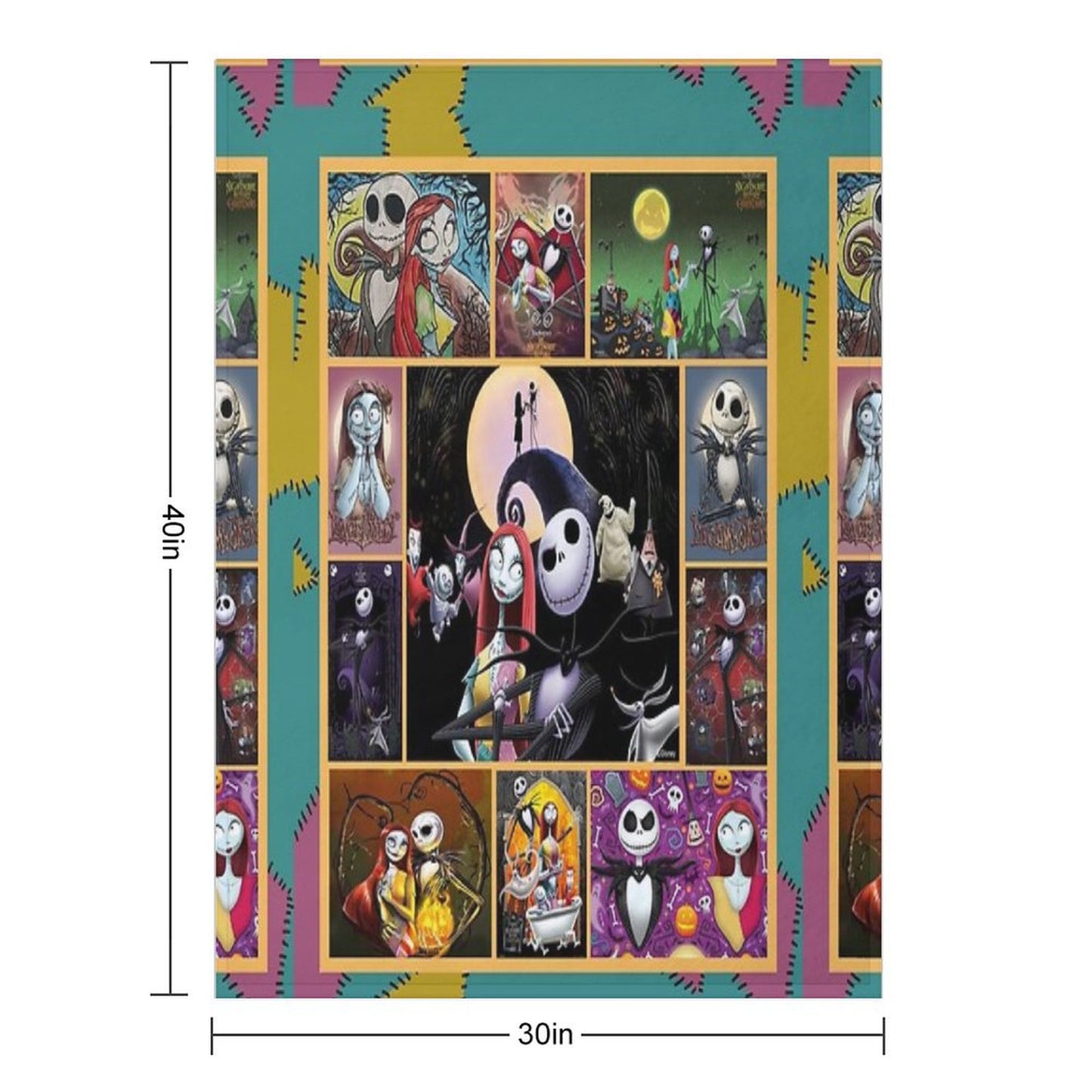 Nightmare Before Christmas Throw Blanket