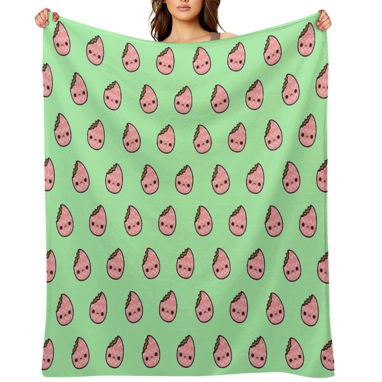 Sad Easter Egg Throw Blanket