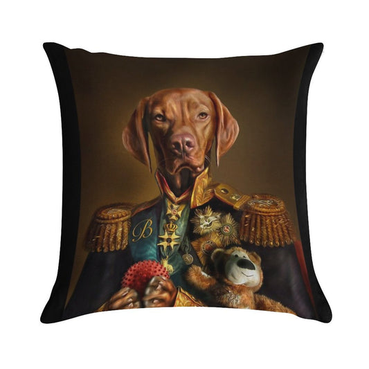 Bertie The Hungarian Vizsla - Dog Portrait Soft Style Accent Throw Pillow