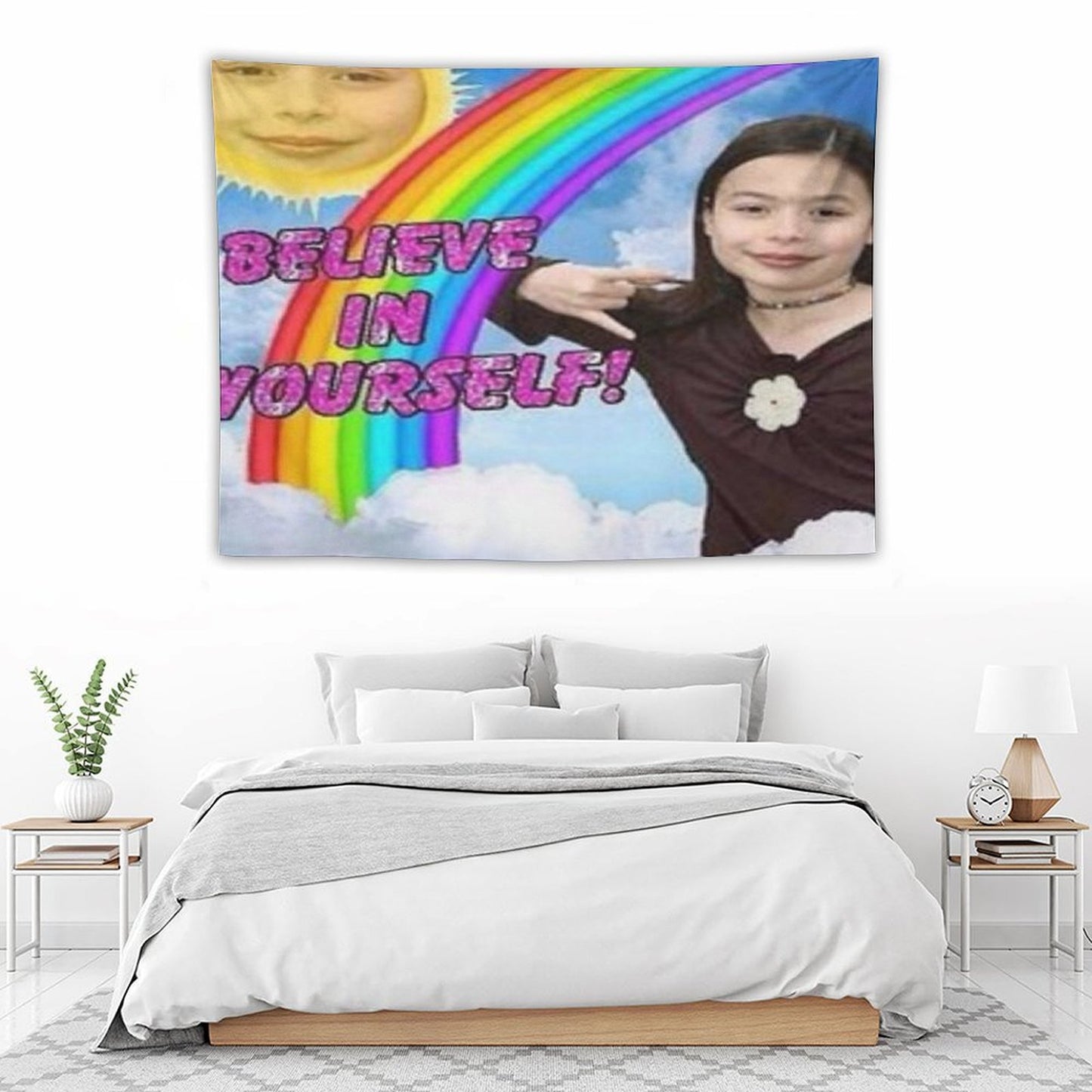 ICarly Believe in Yourself Design Tapestry