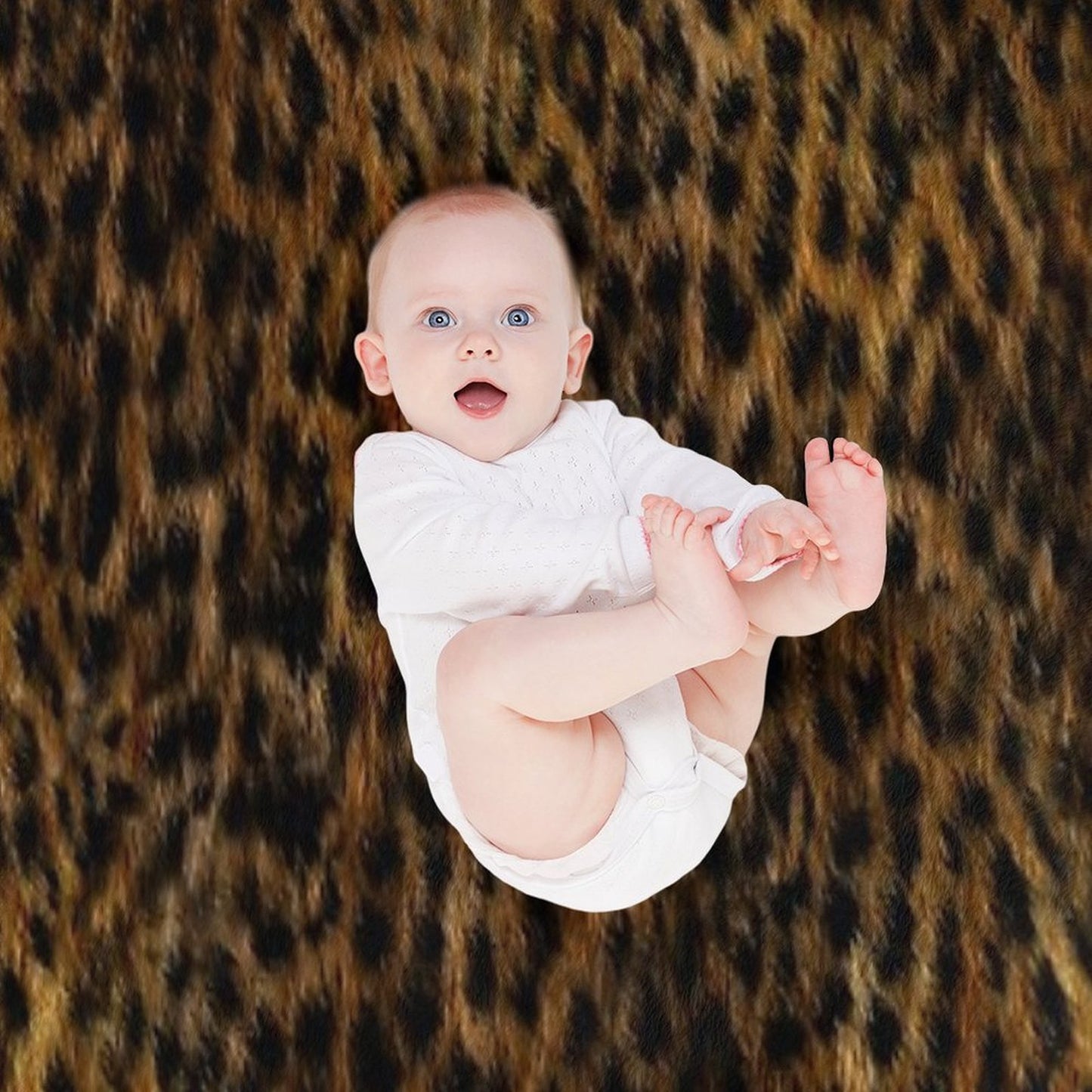 Cheetah Fur Texture Throw Blanket