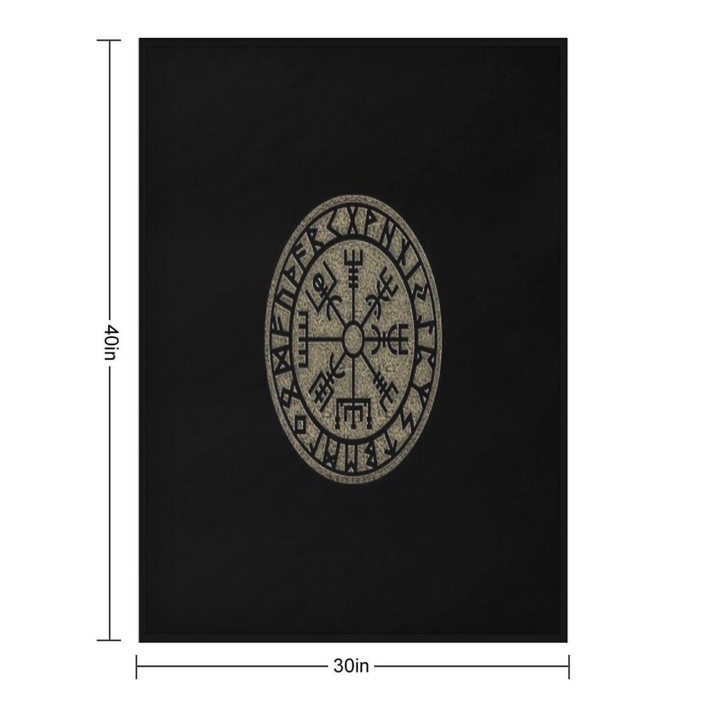 Vegvisir, Viking Compass, Norse, Symbol, Protection, Nordic, Vikings Throw Blanket