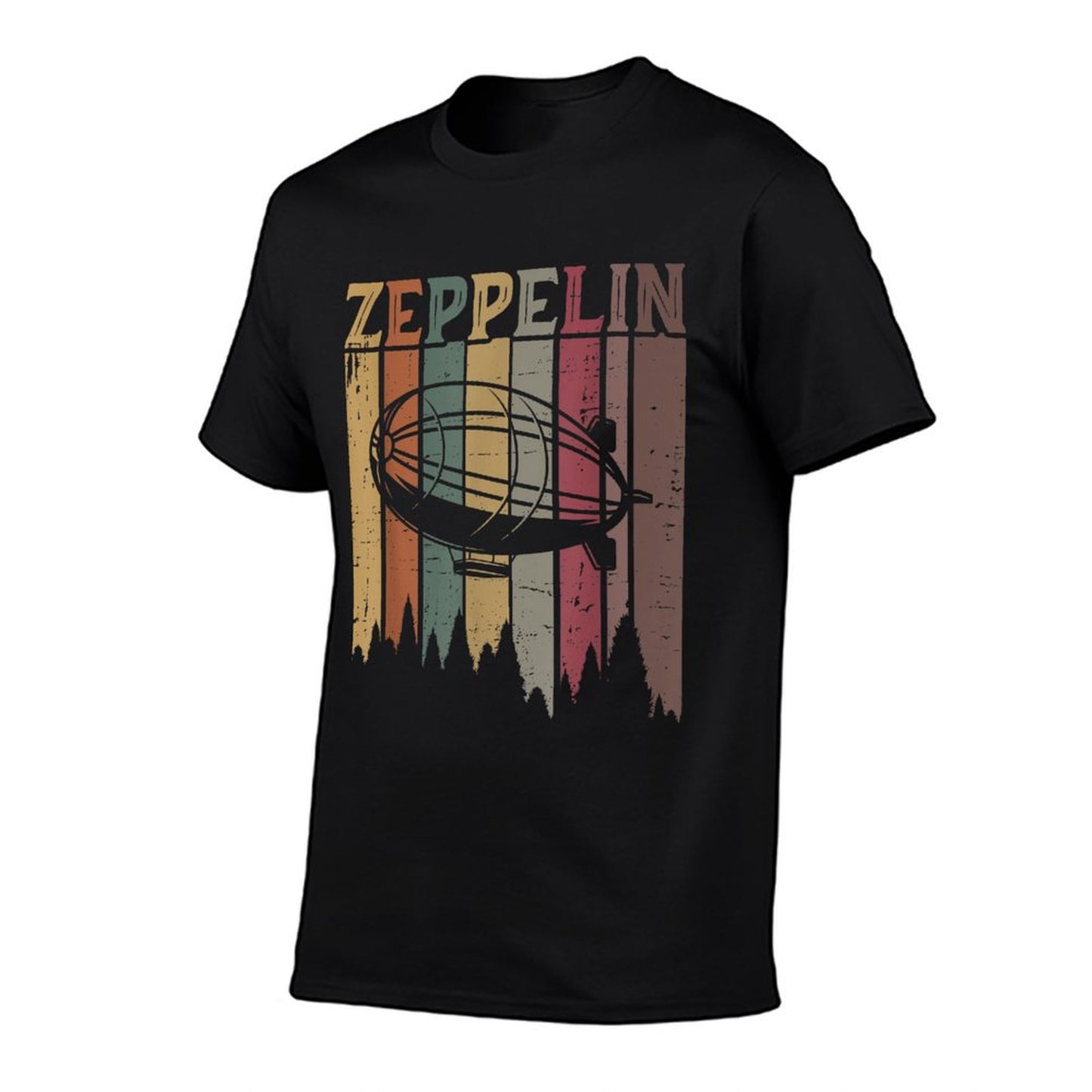 Retro Zeppelin 70s 80s Dirigible Airship Zepelin Zepplin Trendy Pattern T-Shirt