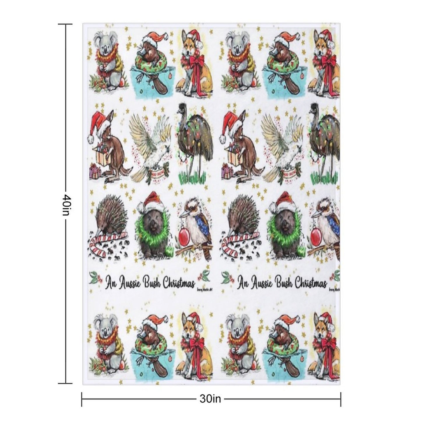 An Aussie Bush Christmas Throw Blanket