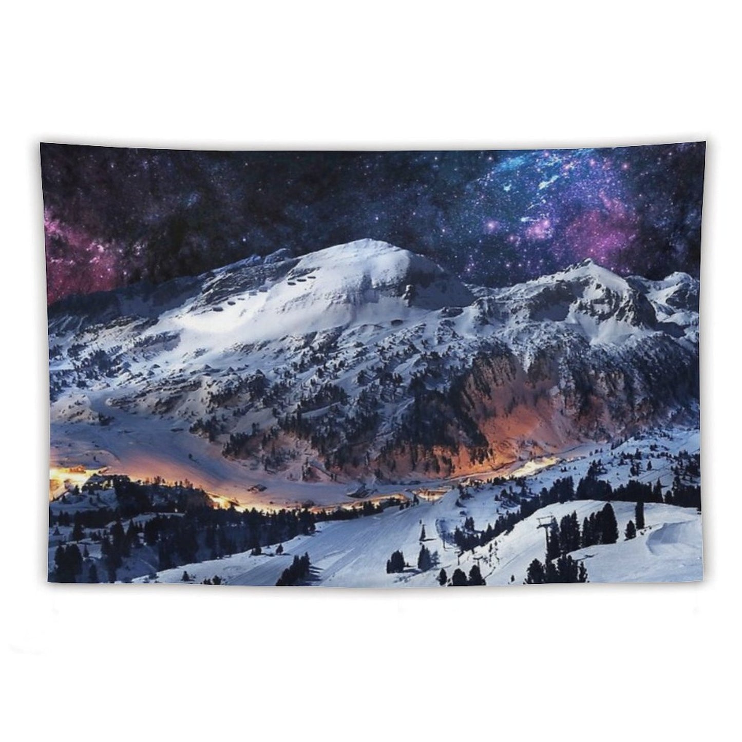 Mountain Calm in Space View Tapestry