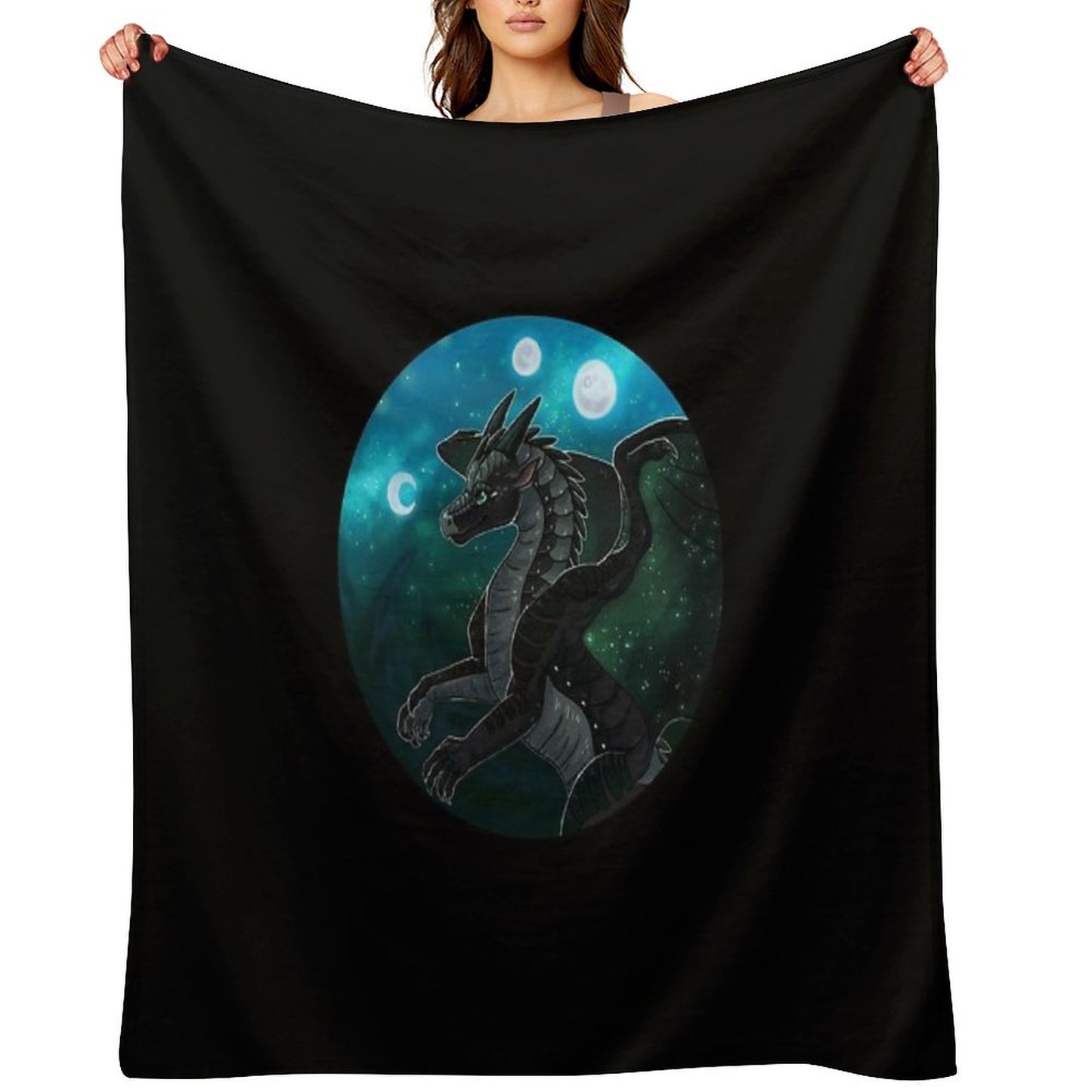 Wings of Fire - Moonwatcher Throw Blanket