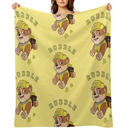 Rubble Paw Patrol Throw Blanket